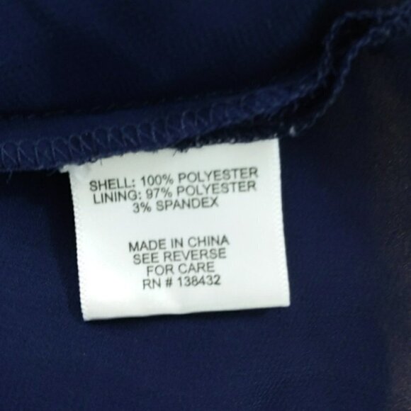 Modcloth Sheer Navy Blue Butterfly Dress - Picture 2 of 5